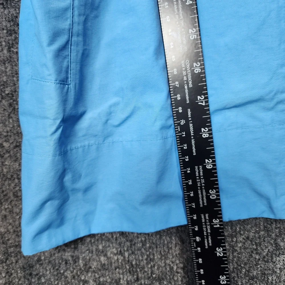 NWT Eileen Fisher Hidden‎ Hood Stand Collar Organic Cotton Nylon Rain Jacket L